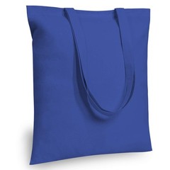 TOPDesign 24-Pack Economical 16″x15″ Blue Cotton Tote Bag, Medium,