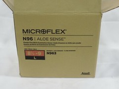 Nitrile Gloves, 3.5Mil, MICROFLEX, Aloe Sense, P/F, Medium, Large, XL 1,000/Case