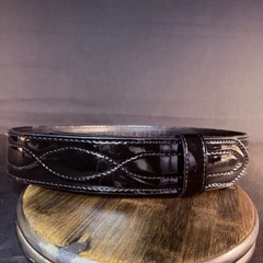 Dutyman Duty Belt Size 36″-38″ Black High Gloss Leather 5031 Width 2.25″