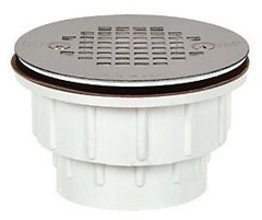 Sioux Chief 825-2P 825 Series 2 in. Hub Plastic White Shower Drain