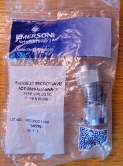 1pc MIDWEST MICROWAVE ADT-2589-MM-NNN-02 RF ADAPTER N-Male Plug to N-Male Plug