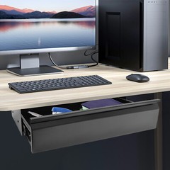 22” Black Space Saver Sliding Under Desk Storage Drawer Pull-out Drawer