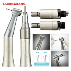 US Dental Slow Low Speed Handpiece Straight Contra Angle Air Motor 4 Holes