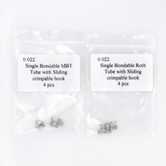 Dental Bondable Buccal Tube with Sliding Crimpable Hook 1st Molar 022 Roth/MBT