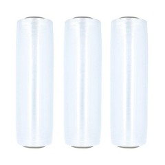4 Rolls 17″ x 1476′ 40 Gauge Pre-Stretch Hand Shrink Wrap Eco-Friendly Clear