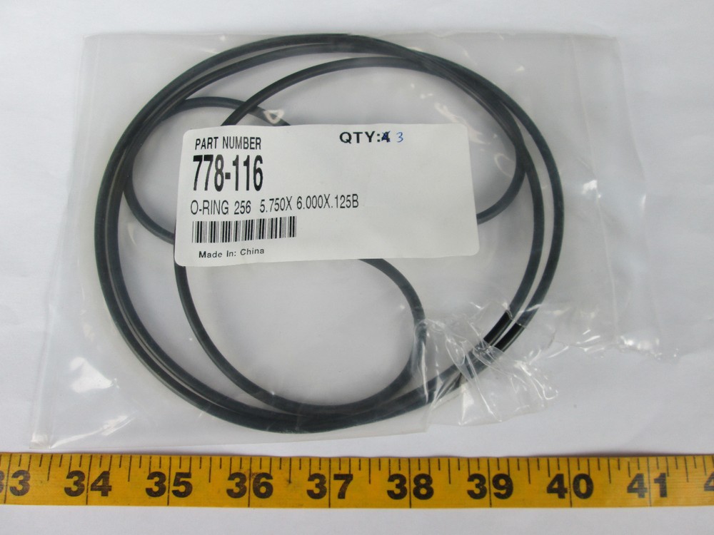 LECO Corp. Lot of 3 New Part No. 778-116 O-Ring 256 5.750 x 6.000 x .125B T