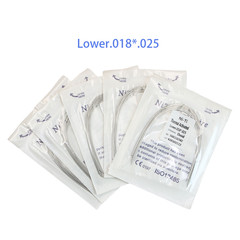 Dental Ortho Heat Thermal Activated Niti Rectangular Arch Wire Ovoid Form