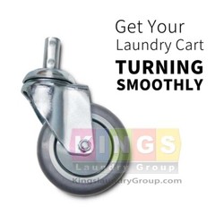 12pcs Quality Laundry Cart Caster Wheel, Fits R&B Wire C87 Caster