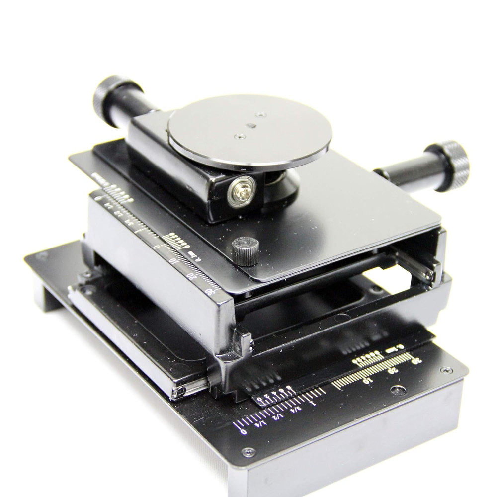 MS15X-S1 X/Y Fine Adjustment & Rotational Base – 3.25″ X 4.25″ Table Size – Desi