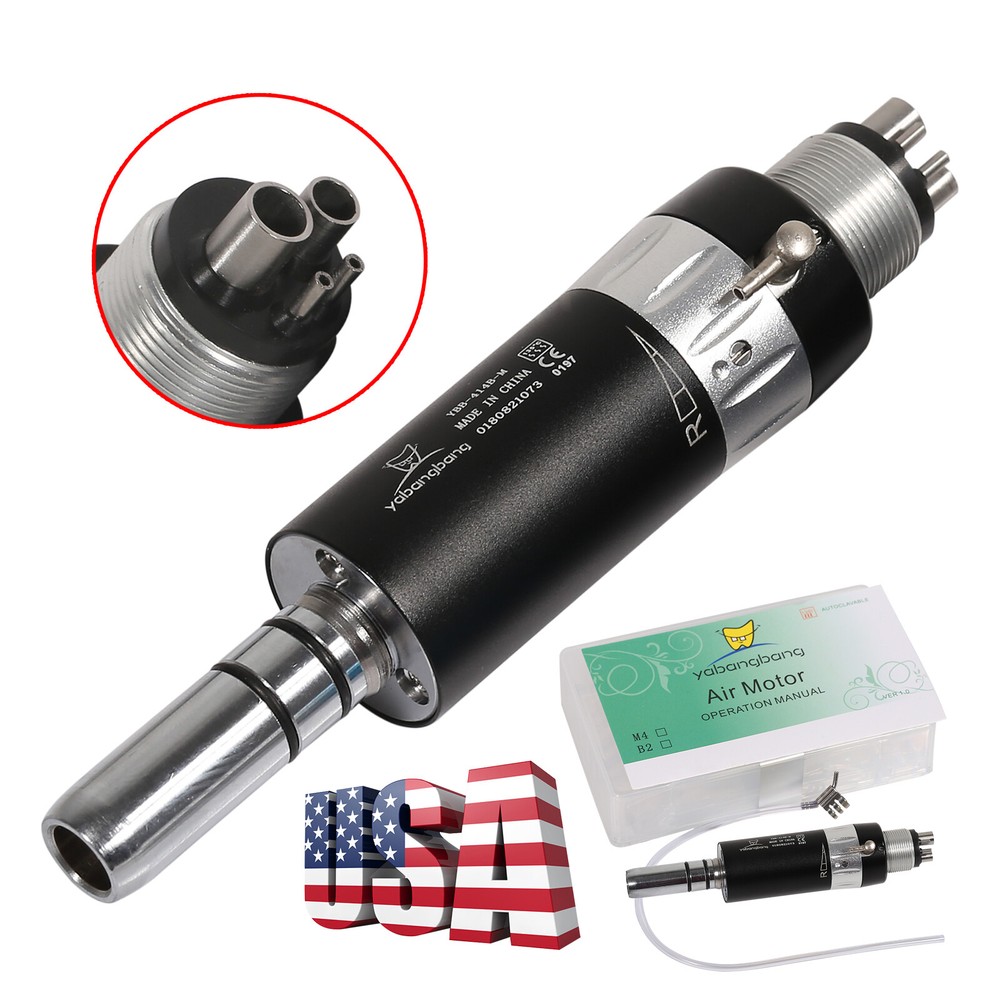 1-5 Yabangbang Dental 4 Hole Slow Low Speed Air Motor Handpiece E-type Colors