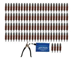 100 each CHD 1/8 Heavy Duty Clecos (Made in USA) & Pouch W/ Pliers
