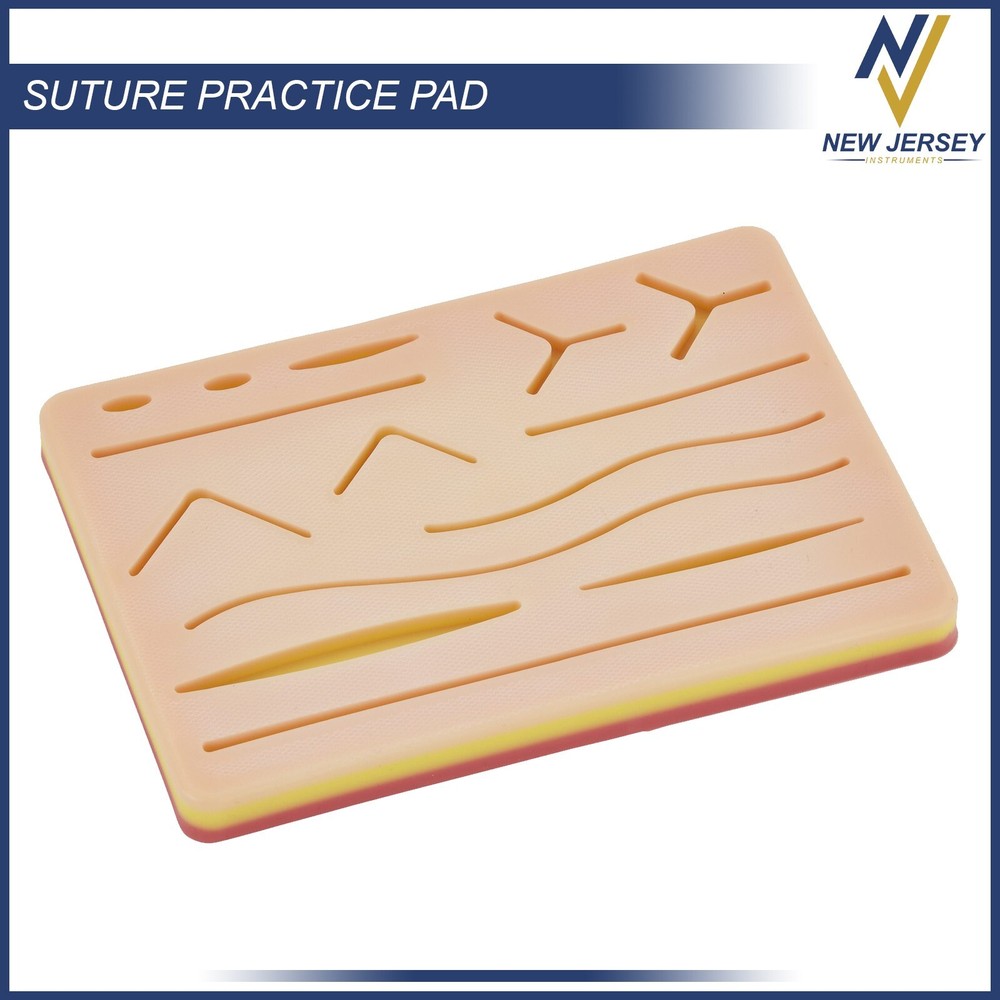 New Medical Skin Suture Practice Silicone Pad Wound Simulated For Training Kit