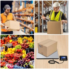 Shipping Scale Digital Postal Scale 440 lbs x 1.7 oz. AC/DC Package LCD