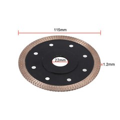 5pcs 4.5inch 115mm Diamond Mesh Turbo Saw Blade Cutting Disc for Porcelain Tile