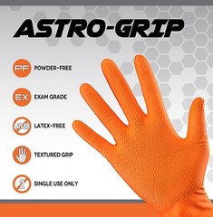 SAS Safety® Astro-Grip® Powder-Free Exam Grade Nitrile Gloves (1000/Case)