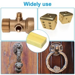 5/32 x 5/16 x 12″ H59 Brass Flat Bar, 2 Pcs Solid Rectangle Mill Stock for Cr…