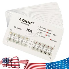 Dental Orthodontics Brackets Braces Mini Roth Slot 0.022 Hooks 3 AZDENT
