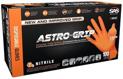 SAS Safety® Astro-Grip® Powder-Free Exam Grade Nitrile Gloves (1000/Case)