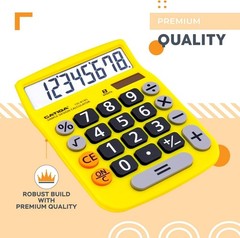 Compact LCD Calculator with 4 Functions & Solar Power – Ideal for Home or Office