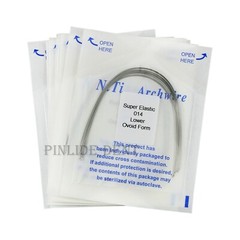 Dental Orthodonic Niti Round Arch Wire Super Elastic Ovoid Form 014 Upper/Lower