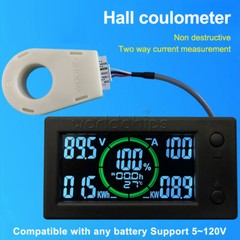 DC0-300V 50A/100A/200A/400A Bluetooth Voltage Current Power Energy Coulomb Meter