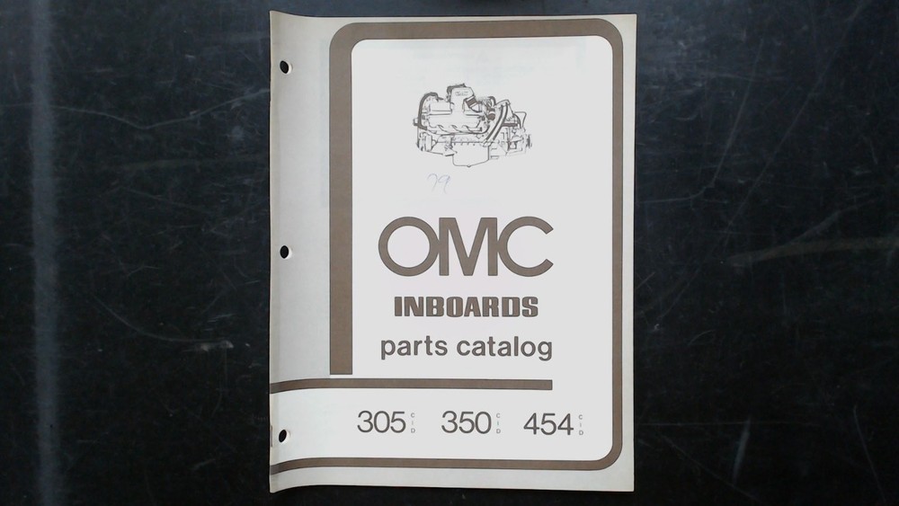 OMC Inboards Parts Catalog 305 350 454 Stern Drive 981931 USA