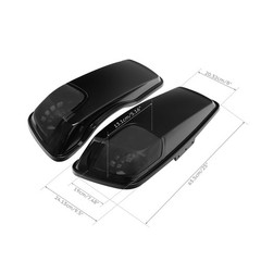 5″ x 7″ Saddlebag Speaker Lids W/Grills Fit for Harley Touring FLT FLHT FLHTCU