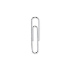 Amazon Basics No. 1 Paper Clips, Smooth, 1000 Count (10 No.1 Silver
