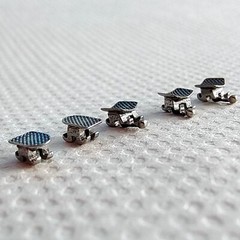 10 Packs Dental Orthodontic Metal Brackets Braces Mini Roth.022 Hooks 345