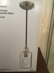 Westinghouse Lighting 6371400, Antique Brass Finish with Clear Textured Glass…