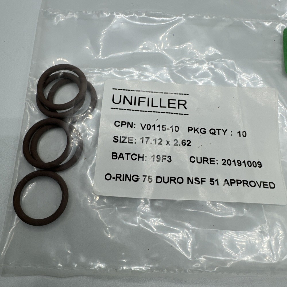 Unifiller V0115 – 6 Pack O-RING FOOD SERVICE 6PK