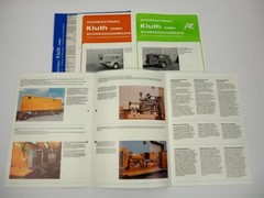 3 Brochures Kluth Klad KWAD Welding Units 1970s