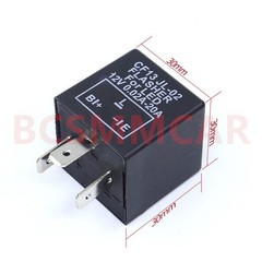 Adjustable Power LED Flasher Relay Turn Signal Blinker Light for Car 3 Pin 12V