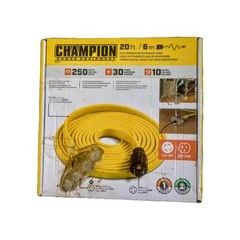 Champion Power Equipment 20ft 30A Generator Flat Extension Cord