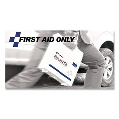 First Aid Only Lightweight Nitrile Gloves, One Size Fits Most, Clear, 2/Box