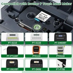 10Pk Compatible Label Maker Tape 12mm for Brother P-Touch TZ-231 TZe-231 PT-D210