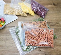100 Pack 6×15 Inch Clear Reclosable Zipper Bag Plastic Poly Zip Lock Bags 2Mil