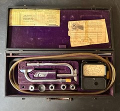 VINTAGE ALNOR VELOMETER NO 643 FPM AIR FLOW VELOCITY METER Kit + Accessories