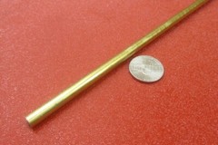 360 Brass Rod 1/4″ (.250″) Diameter x 24.0″ Length, 3 Pcs, 6 Ft