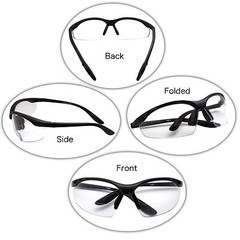 2 PAIR LOT Bifocal Safety Reading Glasses Clear Lens Reader ANSI Z87.1 Men Women