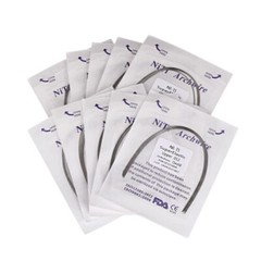 100pcs 10packs Dental Orthodontic Super Elastic Niti Arch Wire Round Ovoid Form