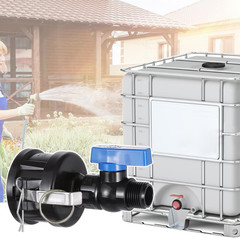 IBC Tote Hose Adapter, 2″ Cam Lock Adapter for 275-330 Gallon IBC Tote Tank with