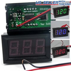 DC 5-120V 2-Wire Voltmeter 3-Digit LED Display Panel Volt Meter Voltage Tester