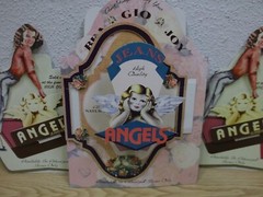 1950s Pin Up 3 Advertising Display Angels Jeans High Quality Rockabilly Advertising