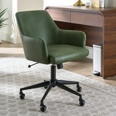Greyson Office Chair Olive Upholstered Swivel Adjustable Desk Chair