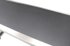 Electric 177×15.7in Industrial PVC Belt Conveyor 110V Two Guardrails Speed Adust