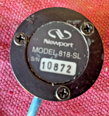 Newport 818-SL Silicon Photodetector 400..1100nm with 883-SL Filter