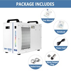 S&A CW-5200DH Industrial Water Chiller FDA AC 1P 110V for CO2 laser Engraver