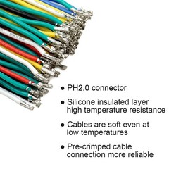 Pre-Crimped PH 2.0mm Connector Cable Kit for Battery, Arduino, JJRC H36, Inductr