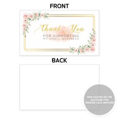 Thank You Cards Small Business (3.5 x 2 Inches – 100 pcs, 300GSM) by Modern 5th